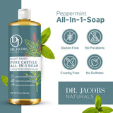 Peppermint All in 1 Castile Soap - Thin Formula