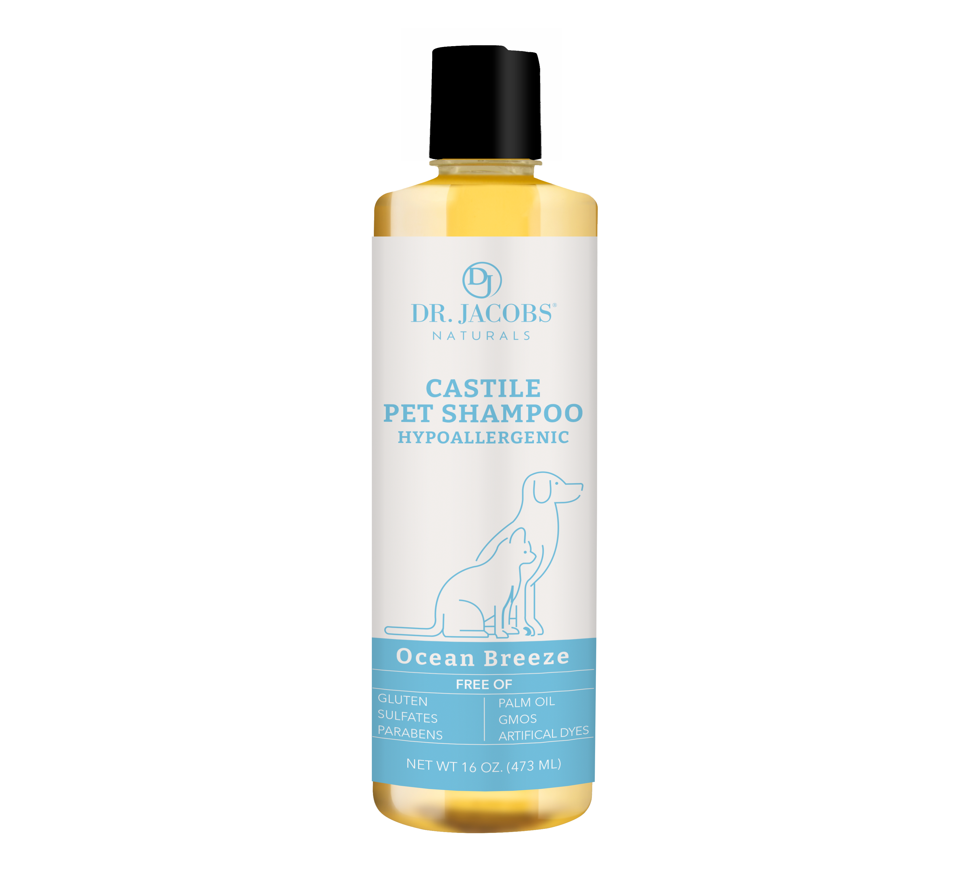 Castile Pet Shampoo Ocean Breeze – Dr. Jacobs Naturals