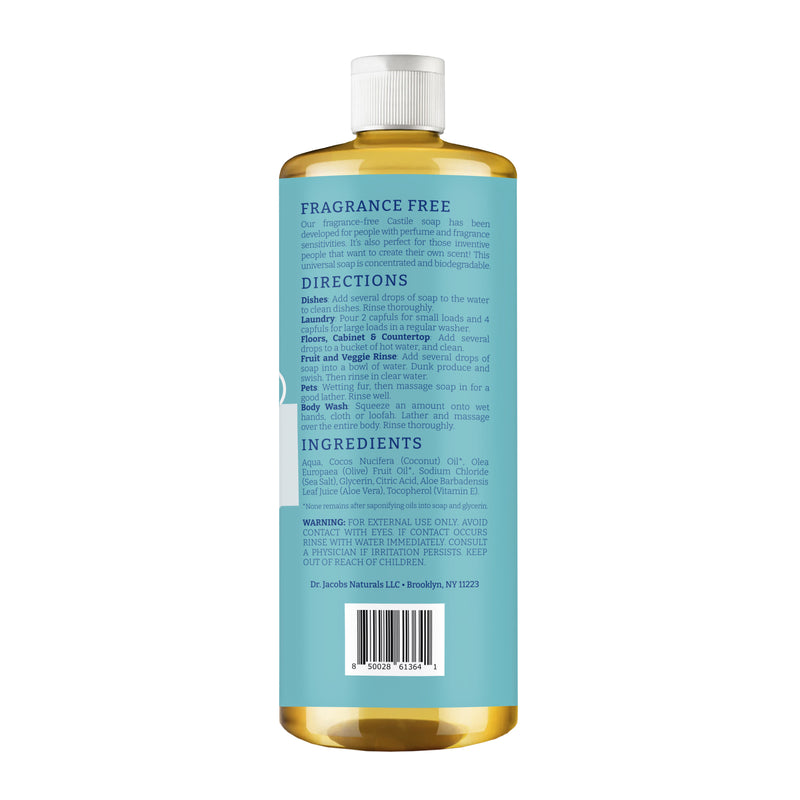 Unscented All in 1 Castile Soap
