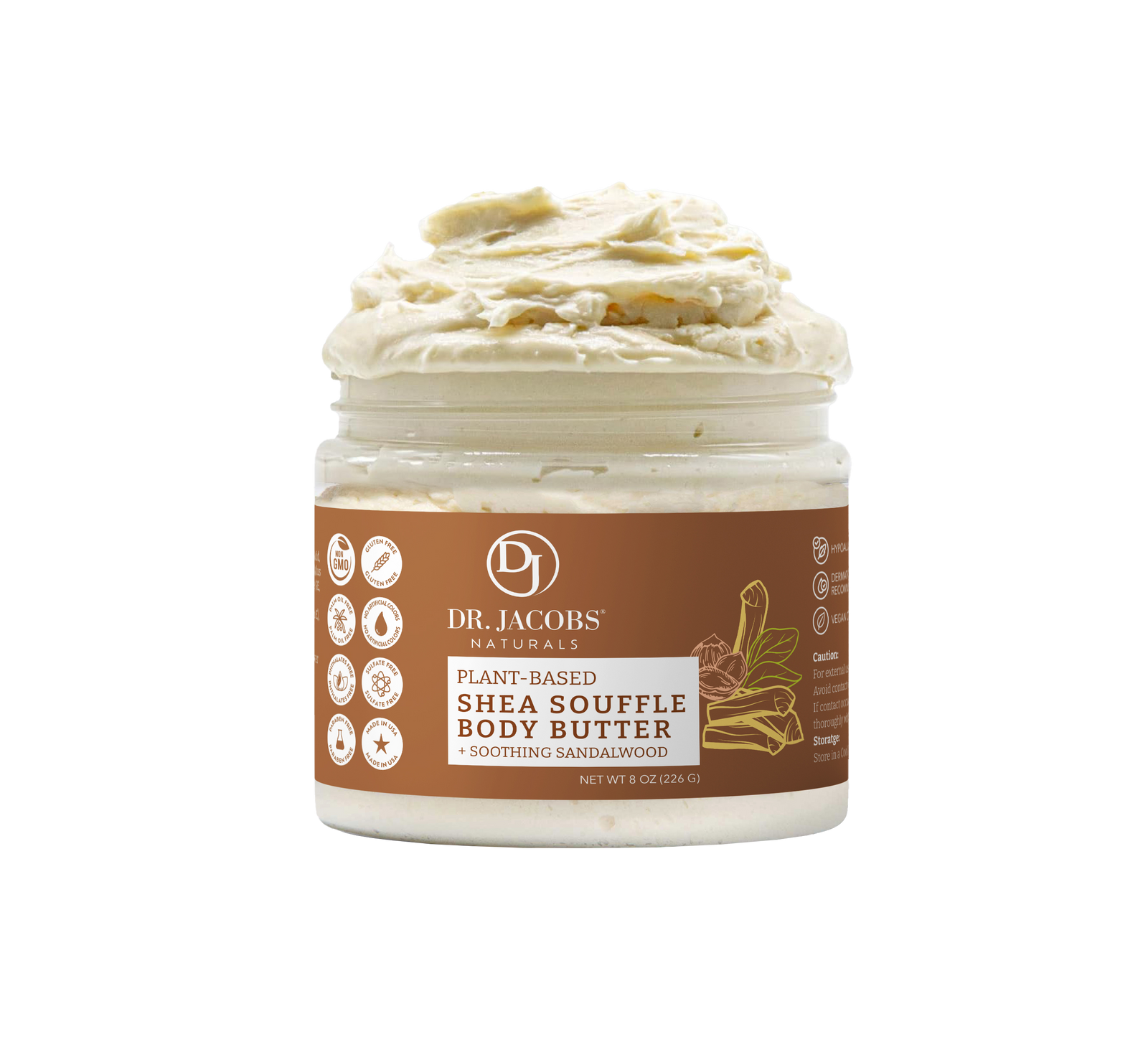 Calm Sandalwood Whipped Shea Soufflé – Dr. Jacobs Naturals