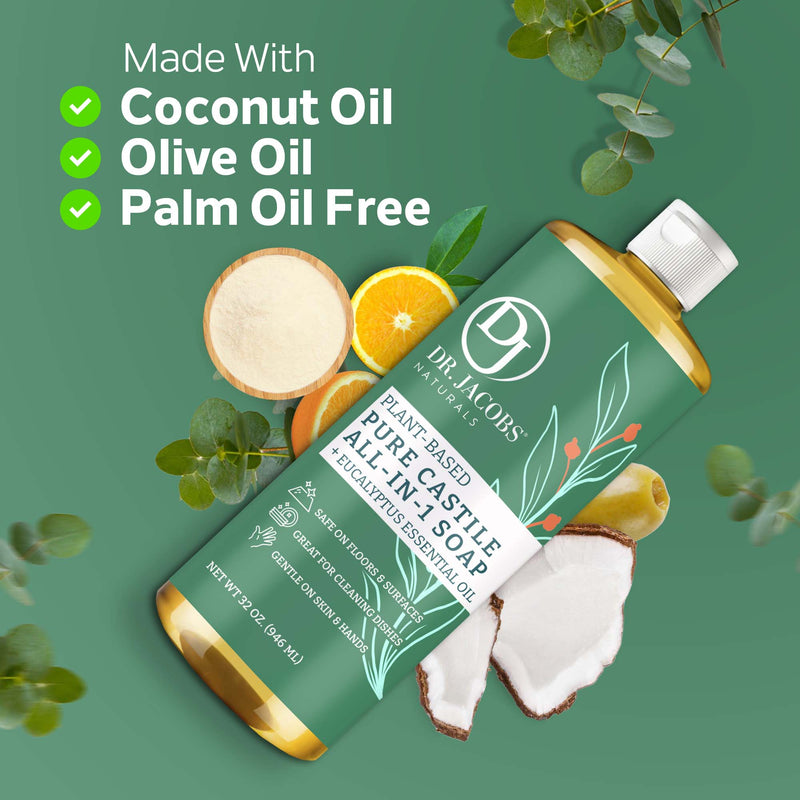 Eucalyptus All in 1 Castile Soap - Thin Formula