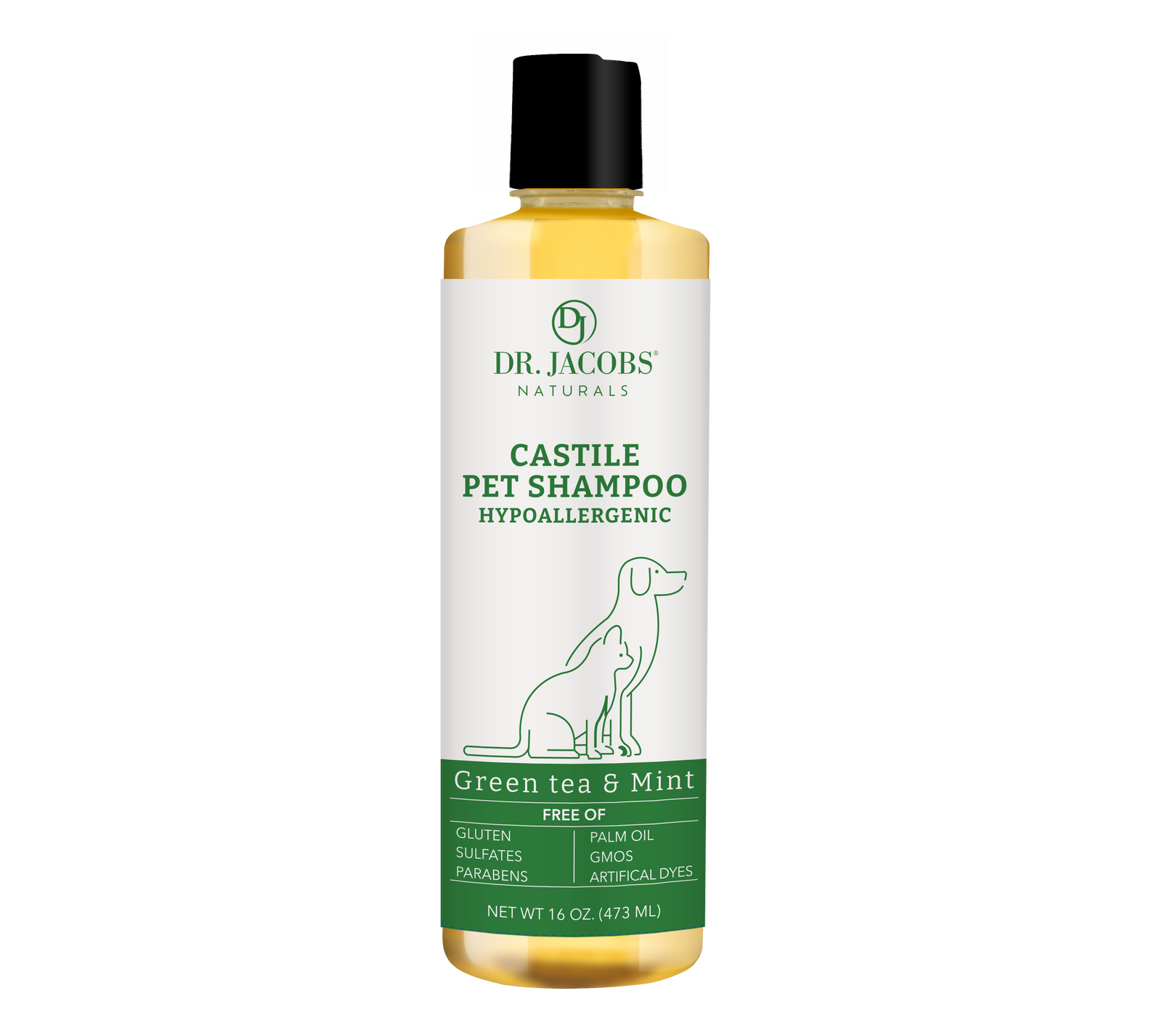Castile Pet Shampoo Green Tea & Mint – Dr. Jacobs Naturals