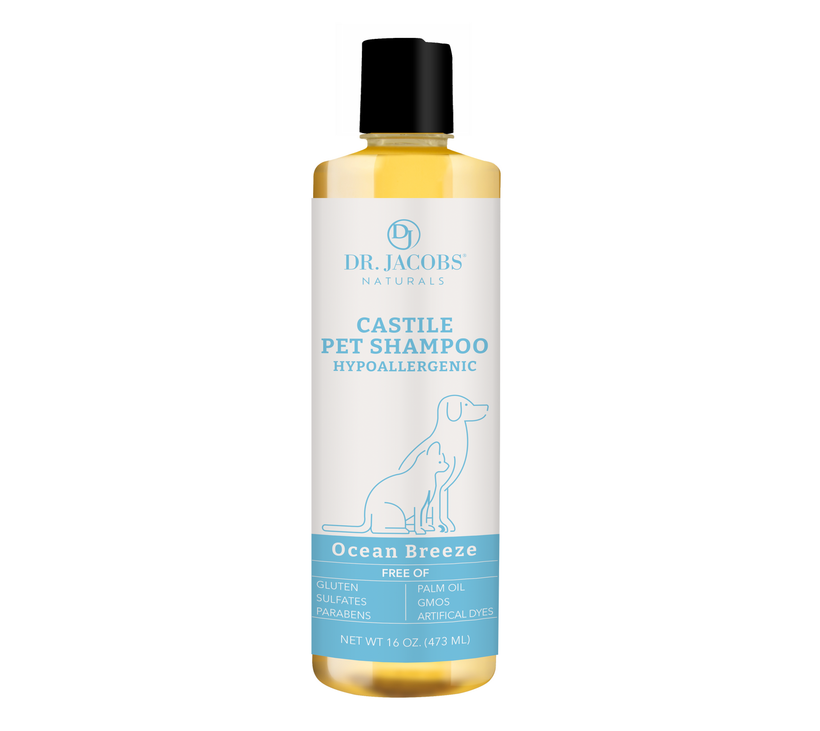 Castile Pet Shampoo Ocean Breeze – Dr. Jacobs Naturals