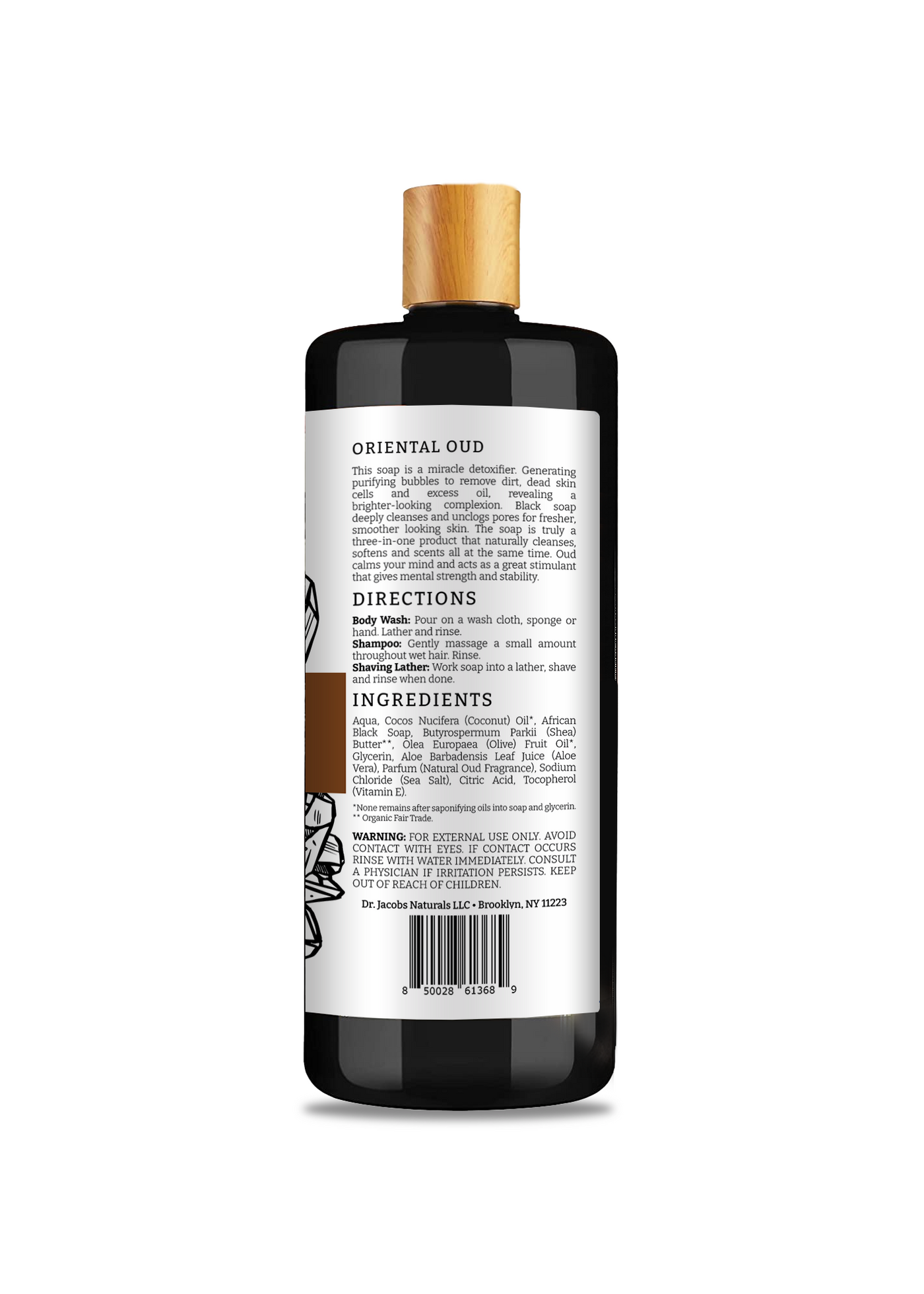 Oriental Oud Black Soap Luxe Body Wash – Dr. Jacobs Naturals