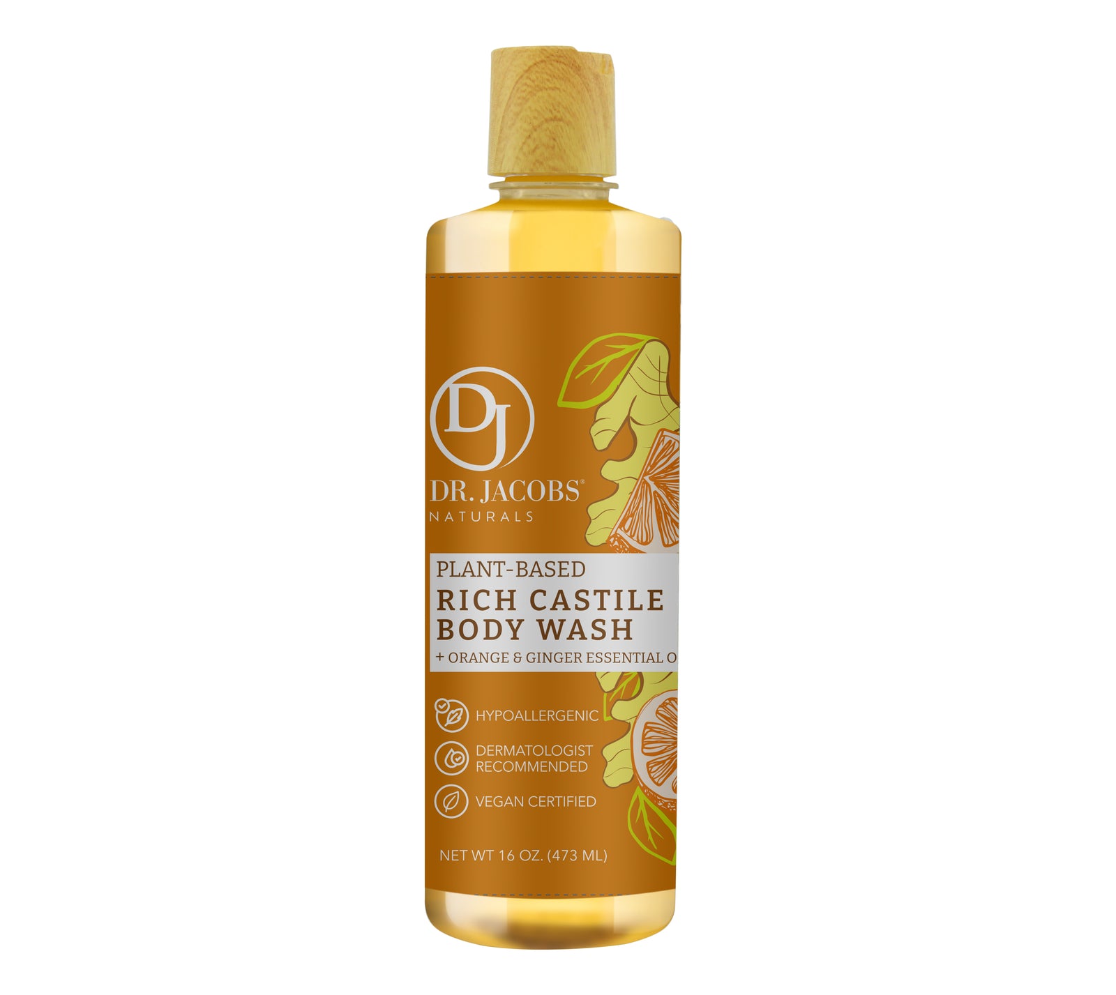 Orange & Ginger Boost Castile Body Wash – Dr. Jacobs Naturals